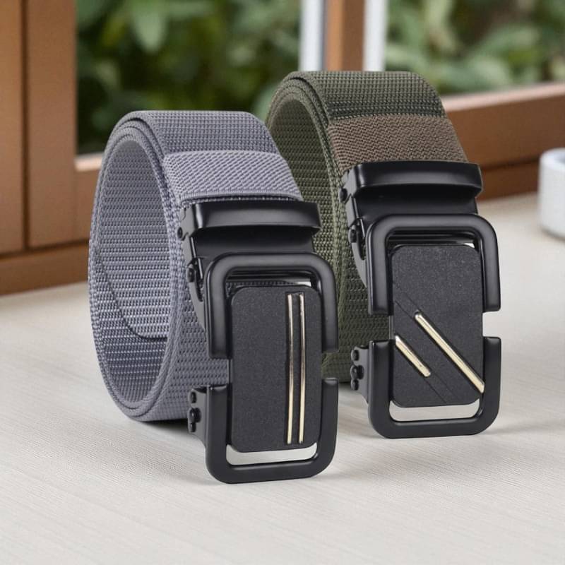 Generic - Multi Canvas Men's Casual Belt ( Pack of 2 ) Generic - Multi Canvas Men's Casual Belt ( Pack of 2 )