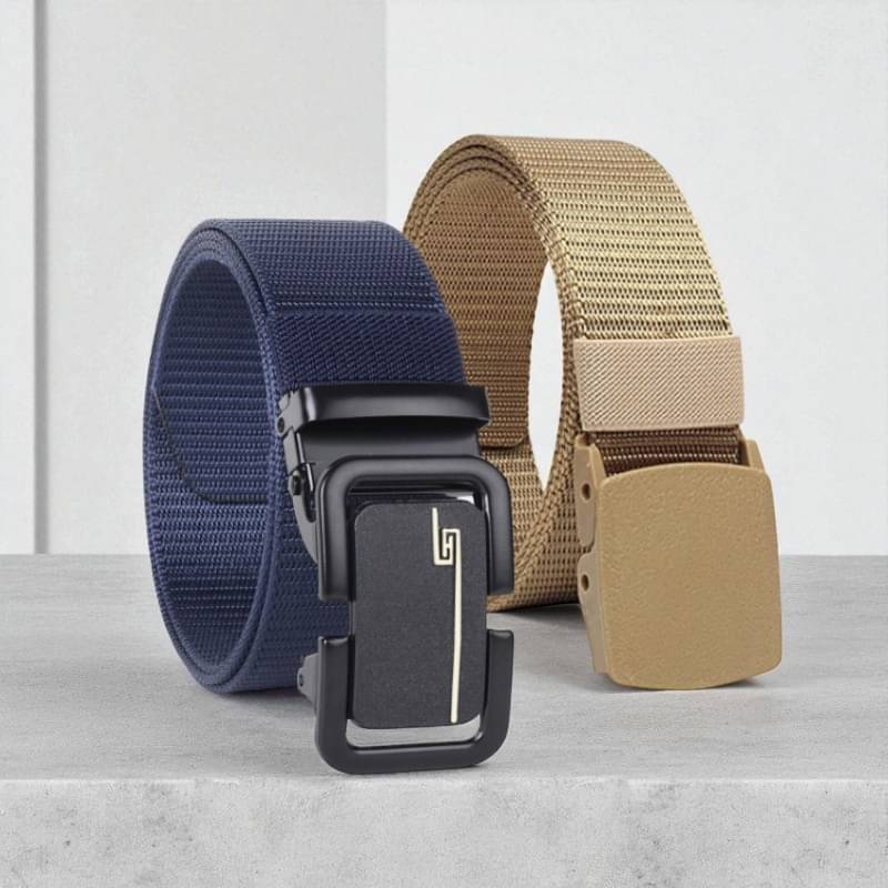 Generic - Multi Canvas Men's Casual Belt ( Pack of 2 ) Generic - Multi Canvas Men's Casual Belt ( Pack of 2 )