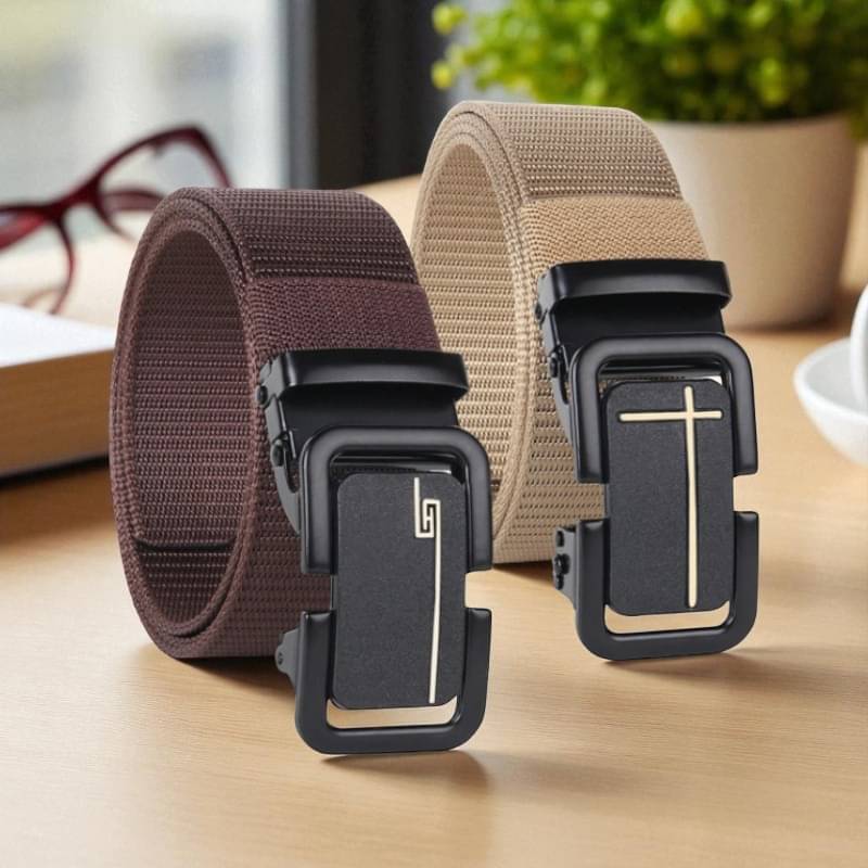 Generic - Multi Canvas Men's Casual Belt ( Pack of 2 ) Generic - Multi Canvas Men's Casual Belt ( Pack of 2 )