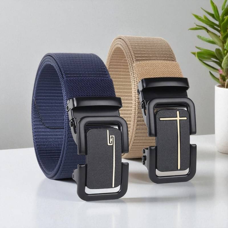 Generic - Multi Canvas Men's Casual Belt ( Pack of 2 ) Generic - Multi Canvas Men's Casual Belt ( Pack of 2 )