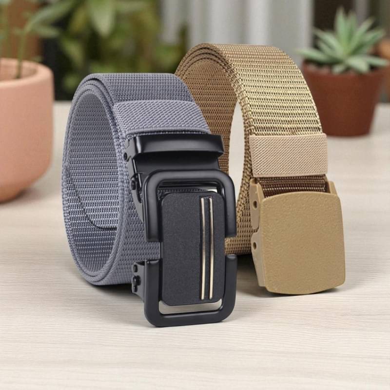 Generic - Multi Canvas Men's Casual Belt ( Pack of 2 ) Generic - Multi Canvas Men's Casual Belt ( Pack of 2 )