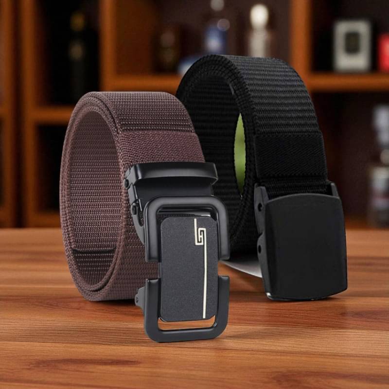 Generic - Multi Canvas Men's Casual Belt ( Pack of 2 ) Generic - Multi Canvas Men's Casual Belt ( Pack of 2 )