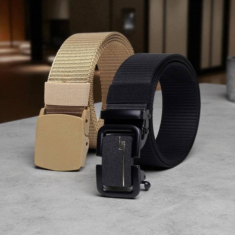 Generic - Multi Canvas Men's Casual Belt ( Pack of 2 ) Generic - Multi Canvas Men's Casual Belt ( Pack of 2 )