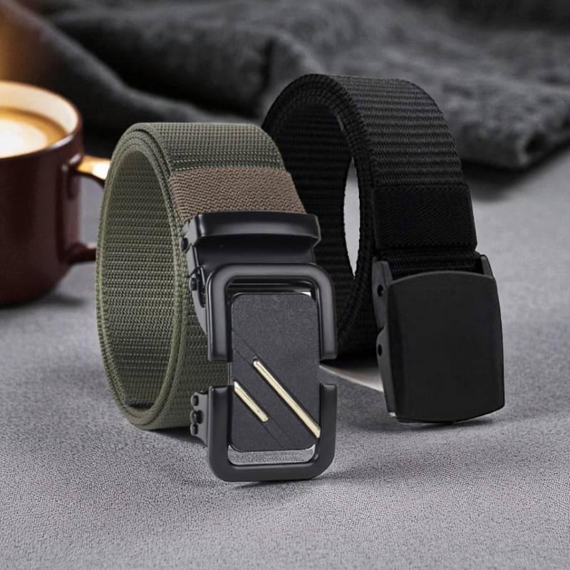 Generic - Multi Canvas Men's Casual Belt ( Pack of 2 ) Generic - Multi Canvas Men's Casual Belt ( Pack of 2 )