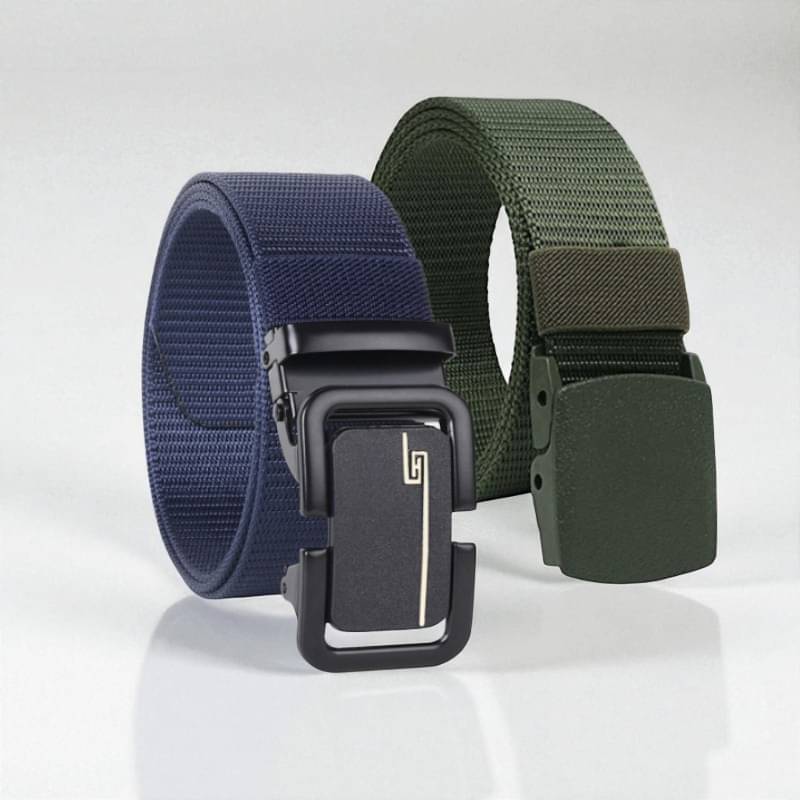 Generic - Multi Canvas Men's Casual Belt ( Pack of 2 ) Generic - Multi Canvas Men's Casual Belt ( Pack of 2 )