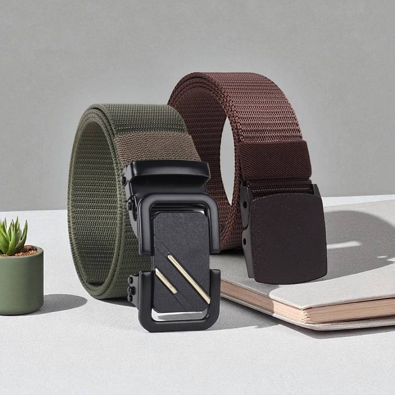 Generic - Multi Canvas Men's Casual Belt ( Pack of 2 ) Generic - Multi Canvas Men's Casual Belt ( Pack of 2 )