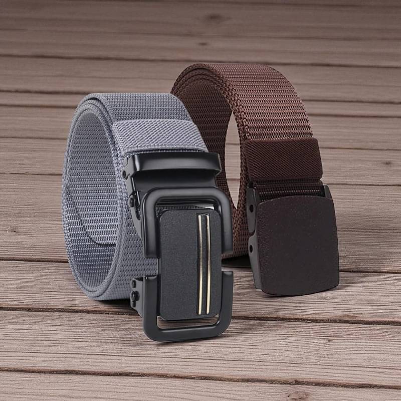     			Generic - Multi Canvas Men's Casual Belt ( Pack of 2 )
