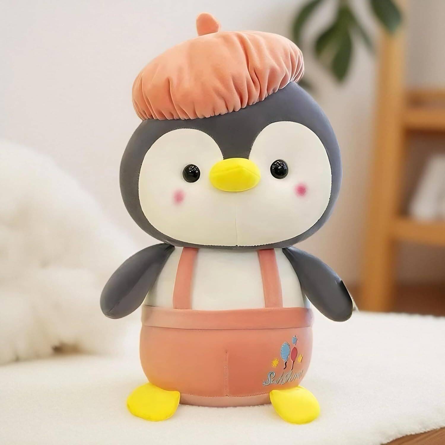     			HELLOBEAR Cap Penguin Plushie Stuffed Plush Teddy Bear Soft Toy  - 25 cm (Multicolor)