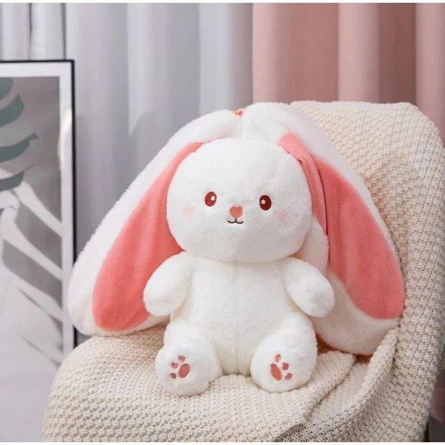     			HELLOBEAR Latest Bunny Plush Toy, Reversible Bunny Design Soft Toy  - 35 cm (Multicolor)