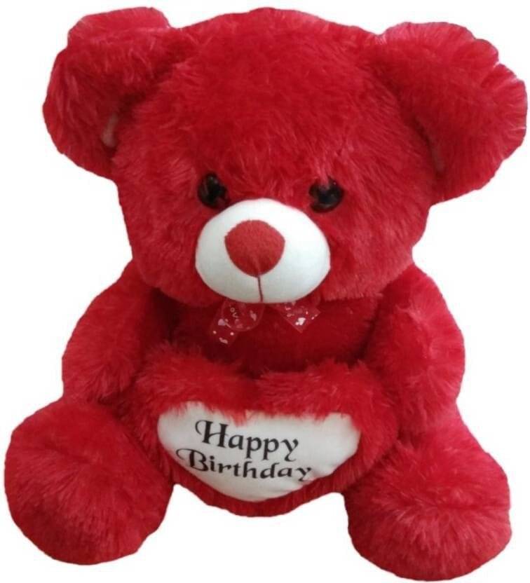     			HELLOBEAR Red Stuffed Spongy Hugable Cute Happy Birthday Teddy Bear  - 60 cm (Red)