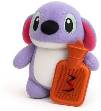     			HELLOBEAR Stitch Teddy Bear Hot Water Bag for Soothing Relaxation and Period Cramp Relief  - 30 cm (Purple)
