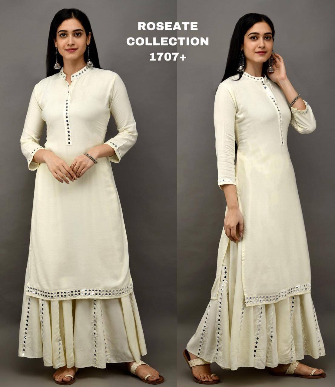 HELWIN DESIGNER Women Rayon Solid Straight Kurti With Pants ( White ) HELWIN DESIGNER Women Rayon Solid Straight Kurti With Pants ( White )