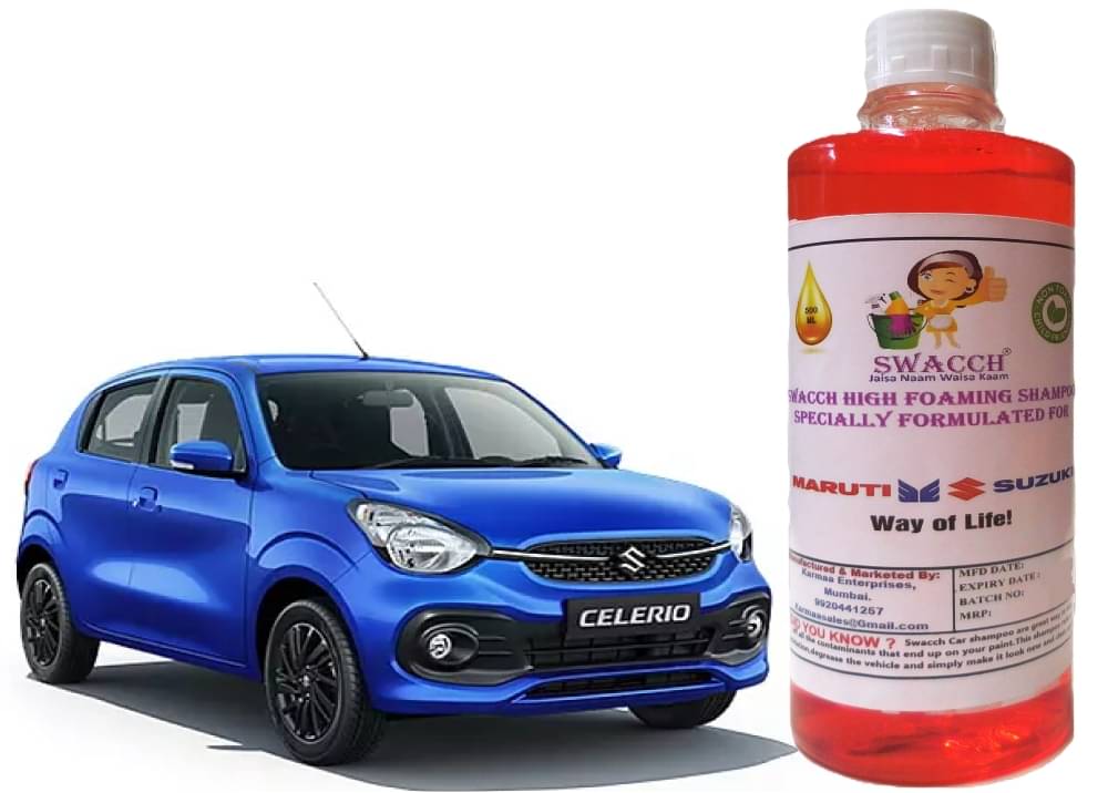 High Foaming Car Shampoo Formulated For Maruti Suzuki Celerio I Non-Toxic Formula I Ph Balanced I Super Saver Pack I Premium Wax Formulation I Glossy & Shine I 500ml High Foaming Car Shampoo Formulated For Maruti Suzuki Celerio I Non-Toxic Formula I Ph Balanced I Super Saver Pack I Premium Wax Formulation I Glossy & Shine I 500ml