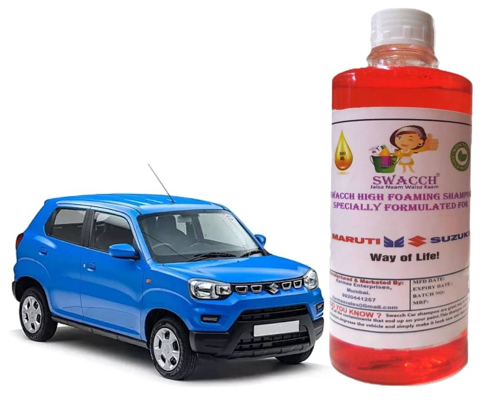 High Foaming Car Shampoo Formulated For Maruti Suzuki s-presso I Non-Toxic Formula I Ph Balanced I Super Saver Pack I Premium Wax Formulation I Glossy & Shine I 500ml High Foaming Car Shampoo Formulated For Maruti Suzuki s-presso I Non-Toxic Formula I Ph Balanced I Super Saver Pack I Premium Wax Formulation I Glossy & Shine I 500ml
