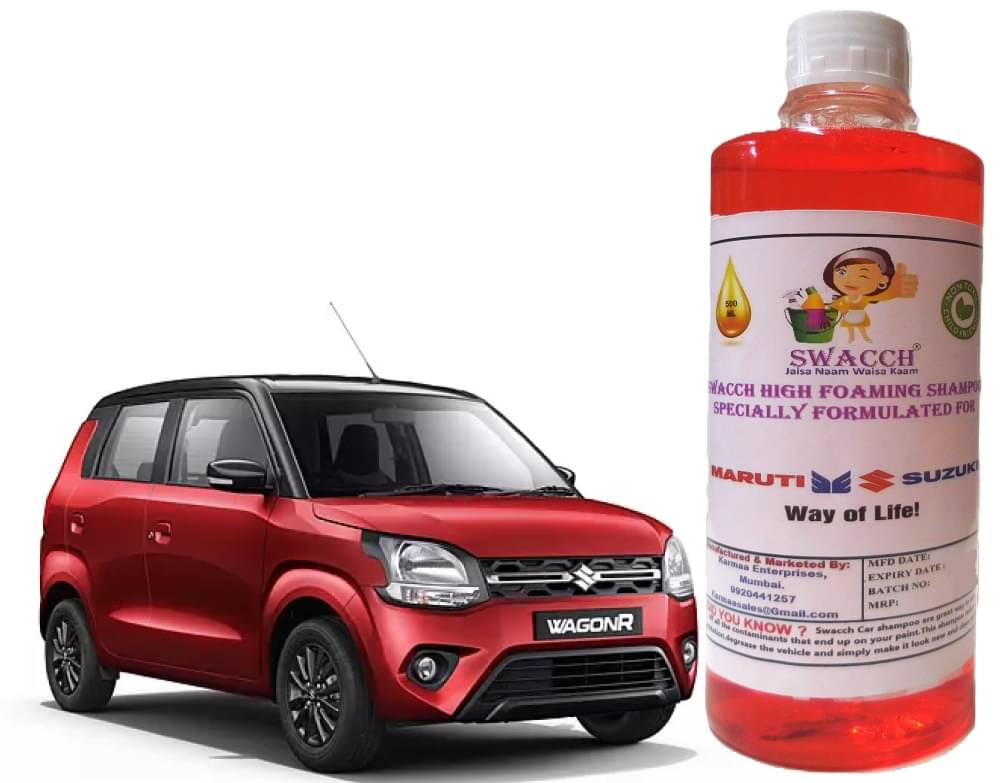 High Foaming Car Shampoo Formulated For Maruti Suzuki Wagon R I Non-Toxic Formula I Ph Balanced I Super Saver Pack I Premium Wax Formulation I Glossy & Shine I 500ml High Foaming Car Shampoo Formulated For Maruti Suzuki Wagon R I Non-Toxic Formula I Ph Balanced I Super Saver Pack I Premium Wax Formulation I Glossy & Shine I 500ml