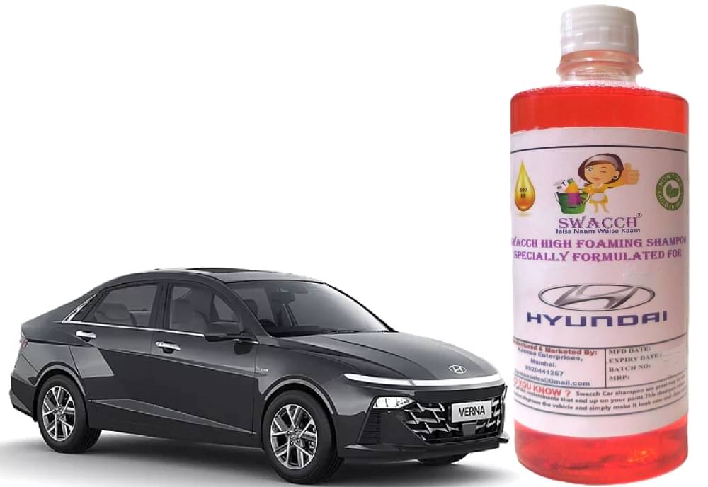 High Foaming Car Shampoo Formulated For Hyundai Verna I Non-Toxic Formula I Ph Balanced I Super Saver Pack I Premium Wax Formulation I Glossy & Shine I 500ml High Foaming Car Shampoo Formulated For Hyundai Verna I Non-Toxic Formula I Ph Balanced I Super Saver Pack I Premium Wax Formulation I Glossy & Shine I 500ml