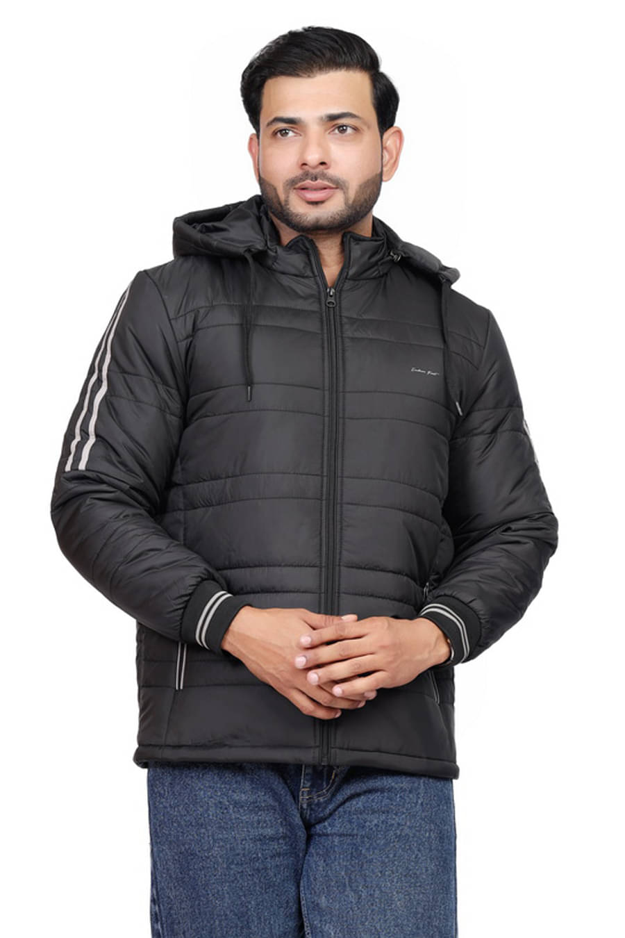     			Indian Fort Nylon Men's Puffer Jacket - Black ( Pack of 1 )