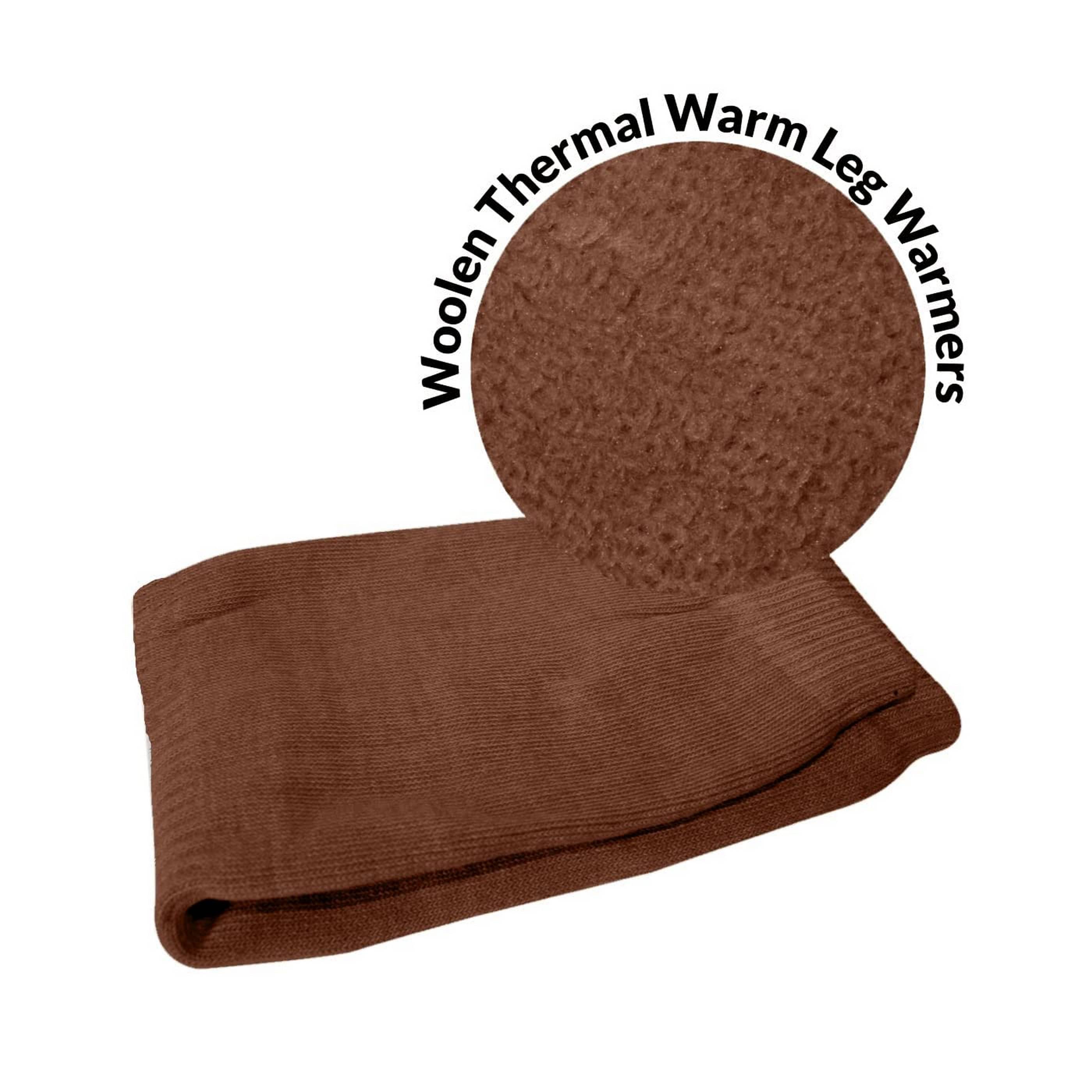     			Infispace Pack of 1 Unisex Woollen Leg Warmer ( Brown )
