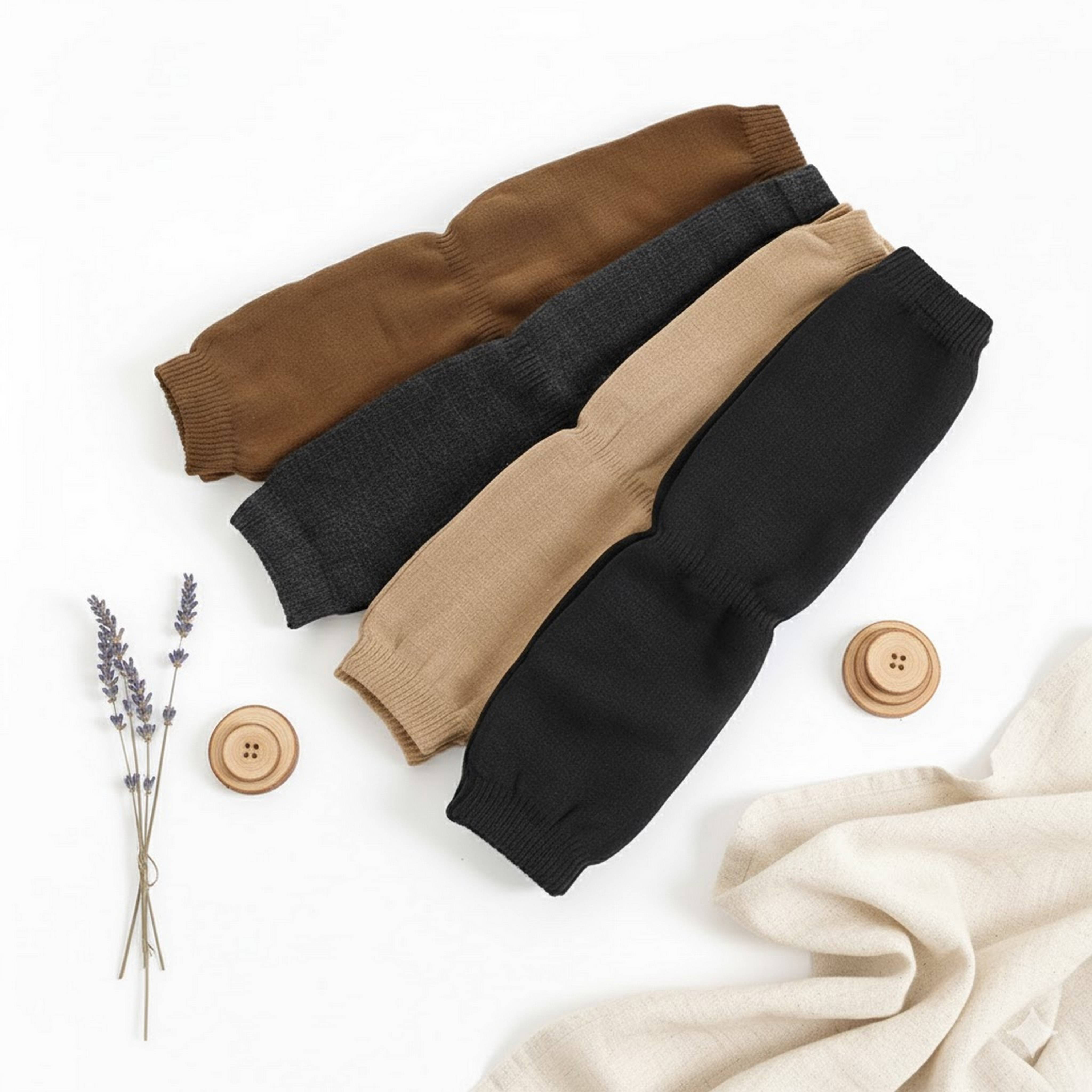     			Infispace Pack of 4 Unisex Woollen Leg Warmer ( Multicolor )