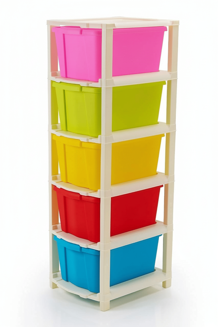     			LovioStore 5XL Plastic Modular Drawer System | Multi-Purpose Storage Organizer for Home, Office, Hospital, Parlor & School