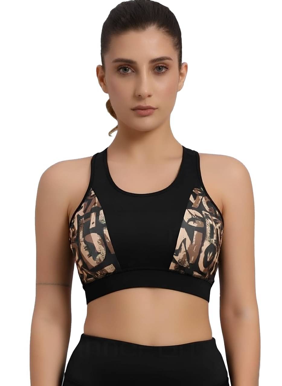 MULTIWA Pack of 1 Polyester Removable Padding Racerback bra For Women ( Black ) MULTIWA Pack of 1 Polyester Removable Padding Racerback bra For Women ( Black )