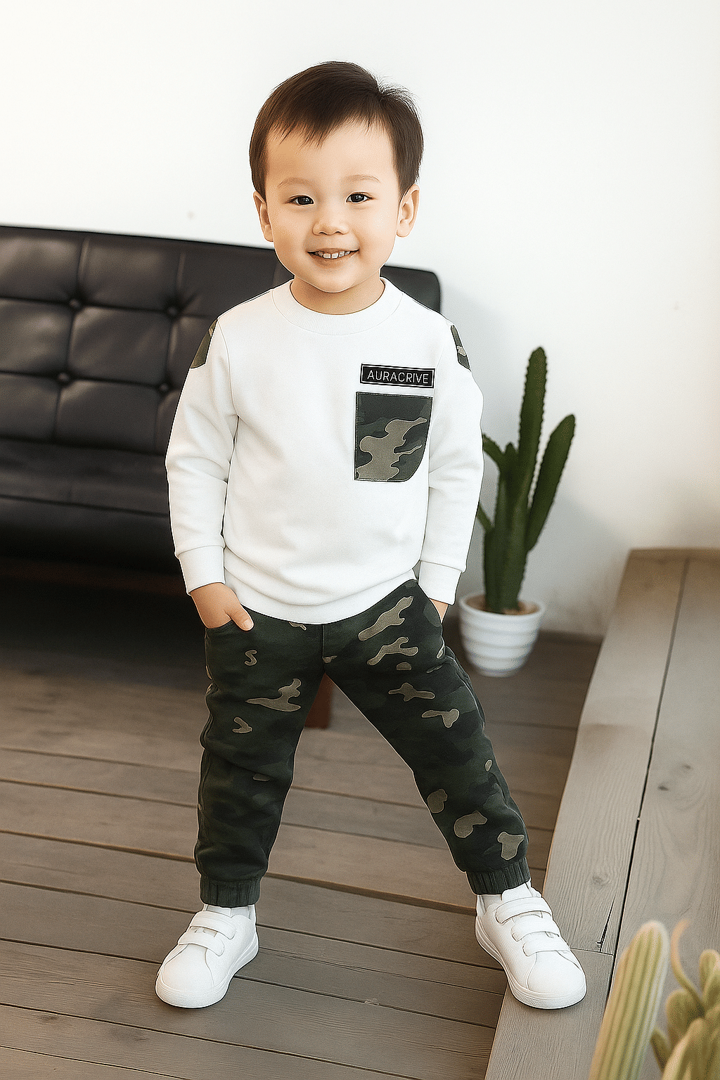 Mona B Pack of 1 Unisex Cotton Blend T-Shirt & Jeans Set ( White )     			Mona B Pack of 1 Unisex Cotton Blend T-Shirt & Jeans Set ( White )