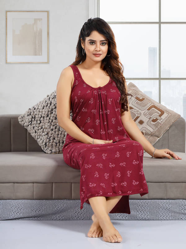 Nighty king Cotton Blend Solid Women Regular Nighty ( Multicolor 1 ) Nighty king Cotton Blend Solid Women Regular Nighty ( Multicolor 1 )