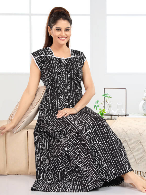 Nighty king Cotton Blend Solid Women Regular Nighty ( Multicolor 1 ) Nighty king Cotton Blend Solid Women Regular Nighty ( Multicolor 1 )