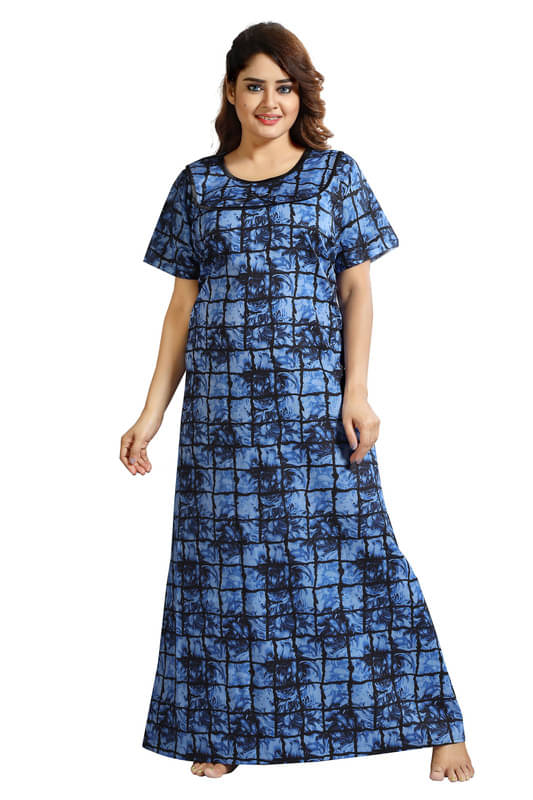 Nighty king Cotton Blend Solid Women Regular Nighty ( Multicolor 1 ) Nighty king Cotton Blend Solid Women Regular Nighty ( Multicolor 1 )