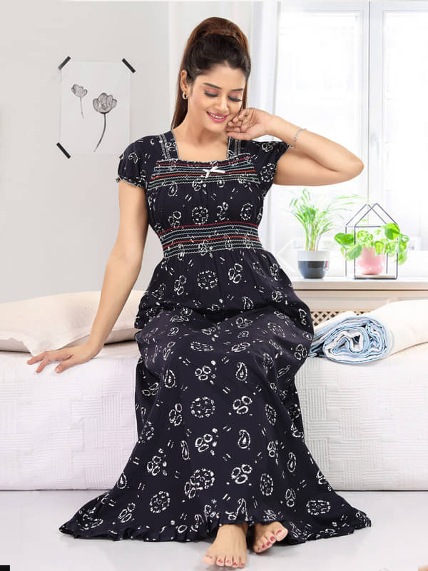 Nighty king Cotton Blend Solid Women Regular Nighty ( Multicolor 1 ) Nighty king Cotton Blend Solid Women Regular Nighty ( Multicolor 1 )