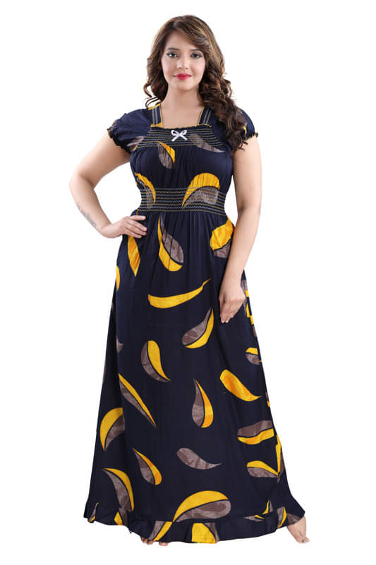 Nighty king Cotton Blend Solid Women Regular Nighty ( Multicolor 1 )     			Nighty king Cotton Blend Solid Women Regular Nighty ( Multicolor 1 )
