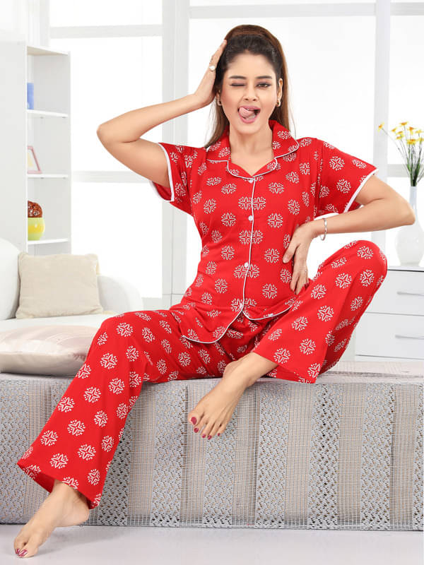     			Nighty king Cotton Blend Solid Women Regular Nighty ( Multicolor 1 )