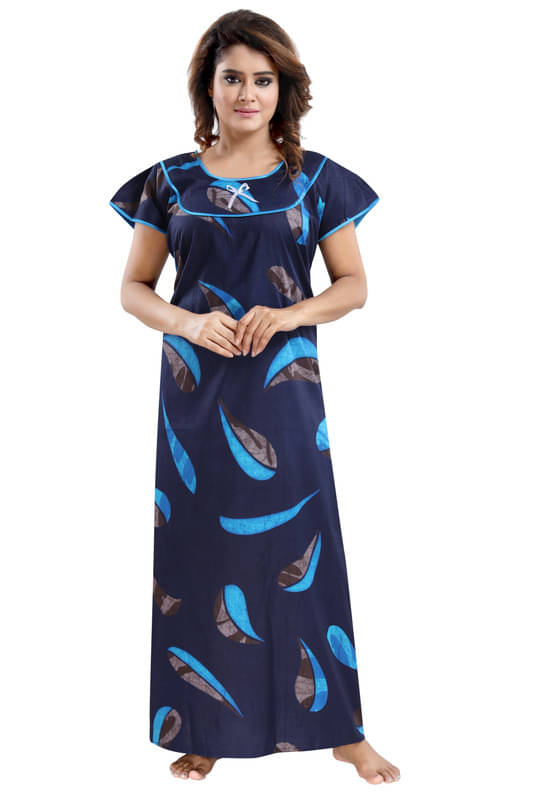 Nighty king Cotton Blend Solid Women Regular Nighty ( Multicolor 1 ) Nighty king Cotton Blend Solid Women Regular Nighty ( Multicolor 1 )