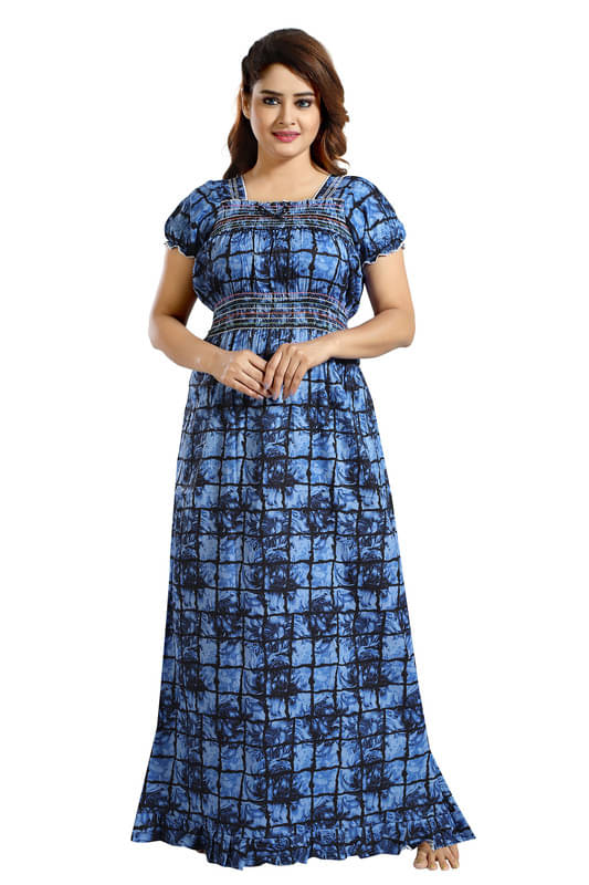 Nighty king Cotton Blend Solid Women Regular Nighty ( Multicolor 1 ) Nighty king Cotton Blend Solid Women Regular Nighty ( Multicolor 1 )