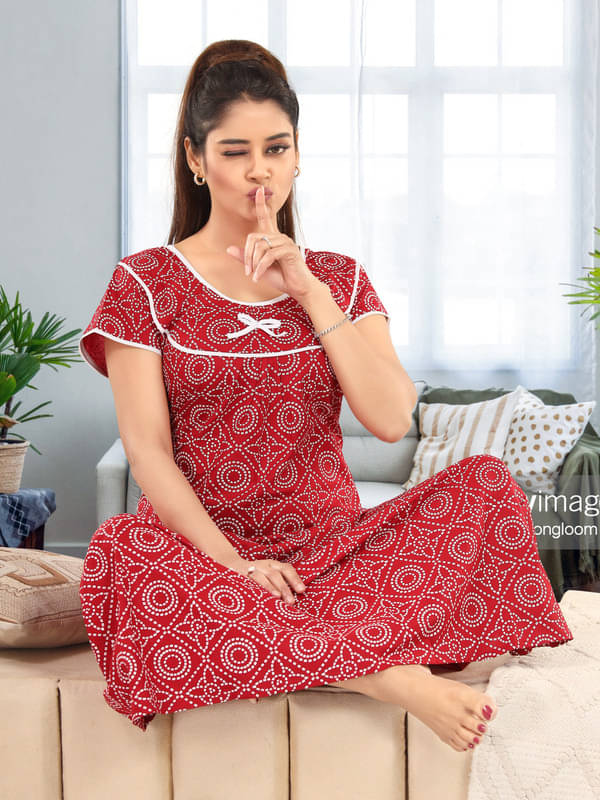 Nighty king Cotton Blend Solid Women Regular Nighty ( Multicolor 1 )     			Nighty king Cotton Blend Solid Women Regular Nighty ( Multicolor 1 )