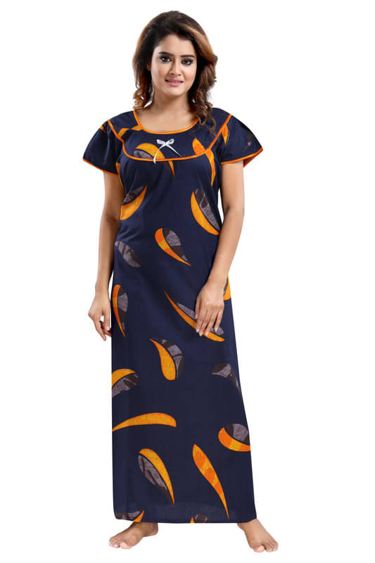 Nighty king Cotton Blend Solid Women Regular Nighty ( Multicolor 1 ) Nighty king Cotton Blend Solid Women Regular Nighty ( Multicolor 1 )