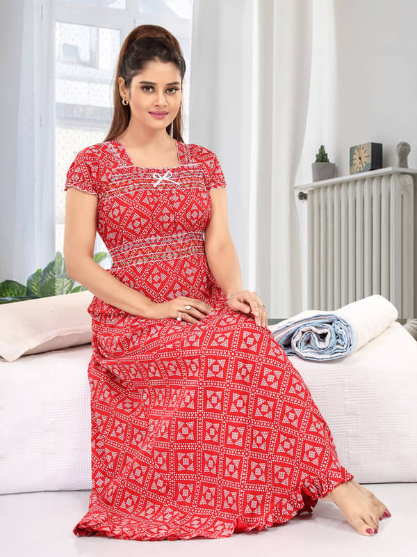 Nighty king Cotton Blend Solid Women Regular Nighty ( Multicolor 1 ) Nighty king Cotton Blend Solid Women Regular Nighty ( Multicolor 1 )