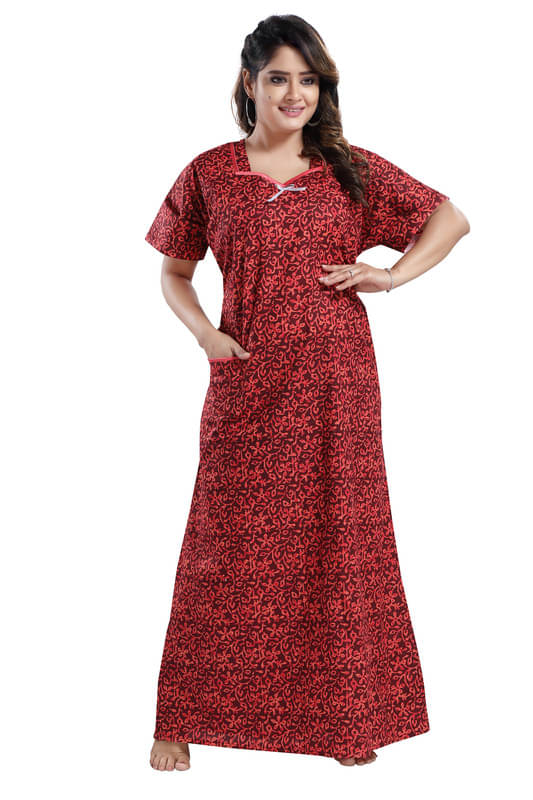 Nighty king Cotton Blend Solid Women Regular Nighty ( Multicolor 1 ) Nighty king Cotton Blend Solid Women Regular Nighty ( Multicolor 1 )