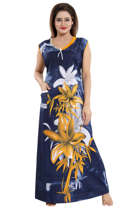     			Nighty king Satin Solid Women Regular Nighty ( Multicolor 1 )
