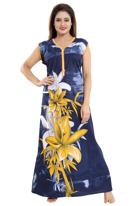     			Nighty king Satin Solid Women Regular Nighty ( Multicolor 1 )