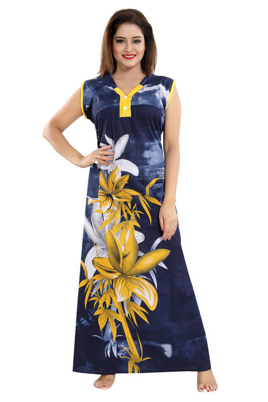     			Nighty king Satin Solid Women Regular Nighty ( Multicolor 1 )