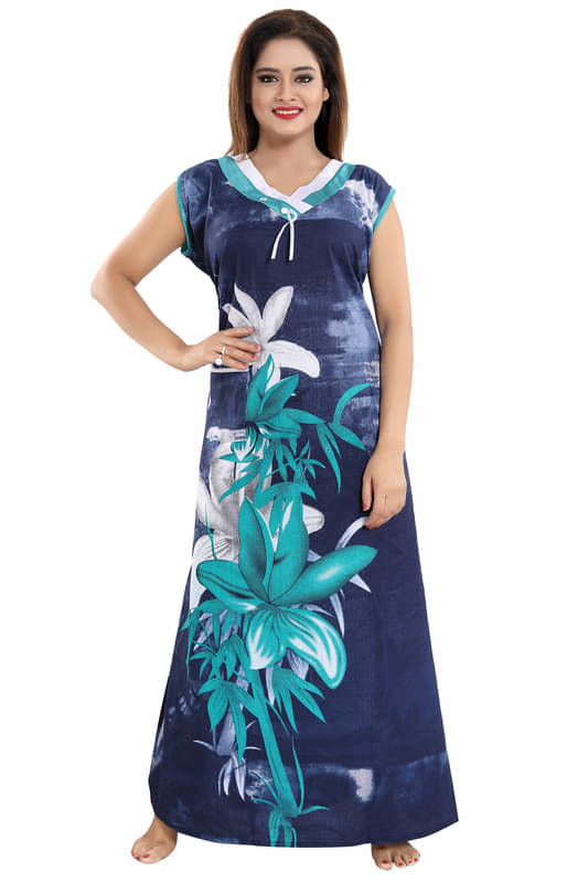     			Nighty king Satin Solid Women Regular Nighty ( Multicolor 1 )