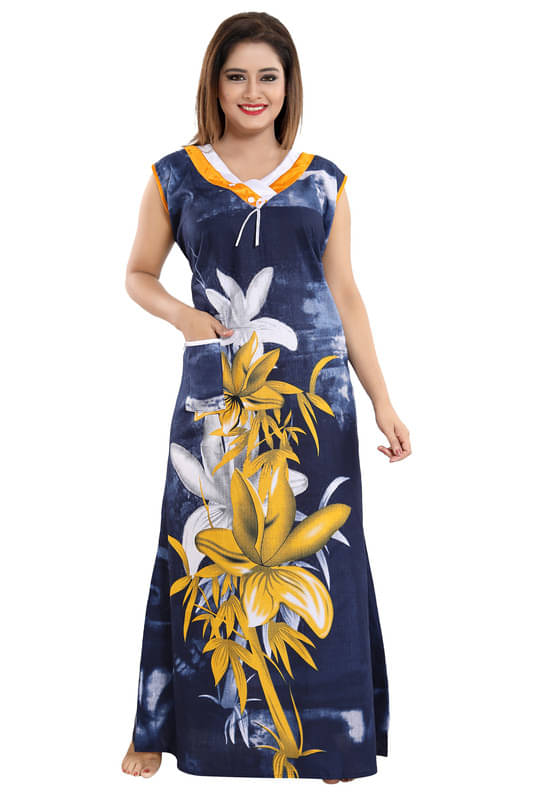     			Nighty king Satin Solid Women Regular Nighty ( Multicolor 1 )