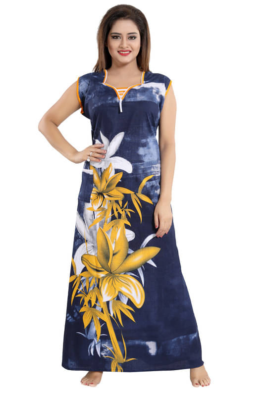     			Nighty king Satin Solid Women Regular Nighty ( Multicolor 1 )