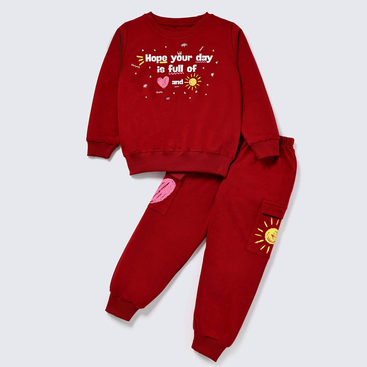 Nite Flite Pack of 1 Boys 100% Cotton Tshirt & Pajama Set ( Burgundy )     			Nite Flite Pack of 1 Boys 100% Cotton Tshirt & Pajama Set ( Burgundy )