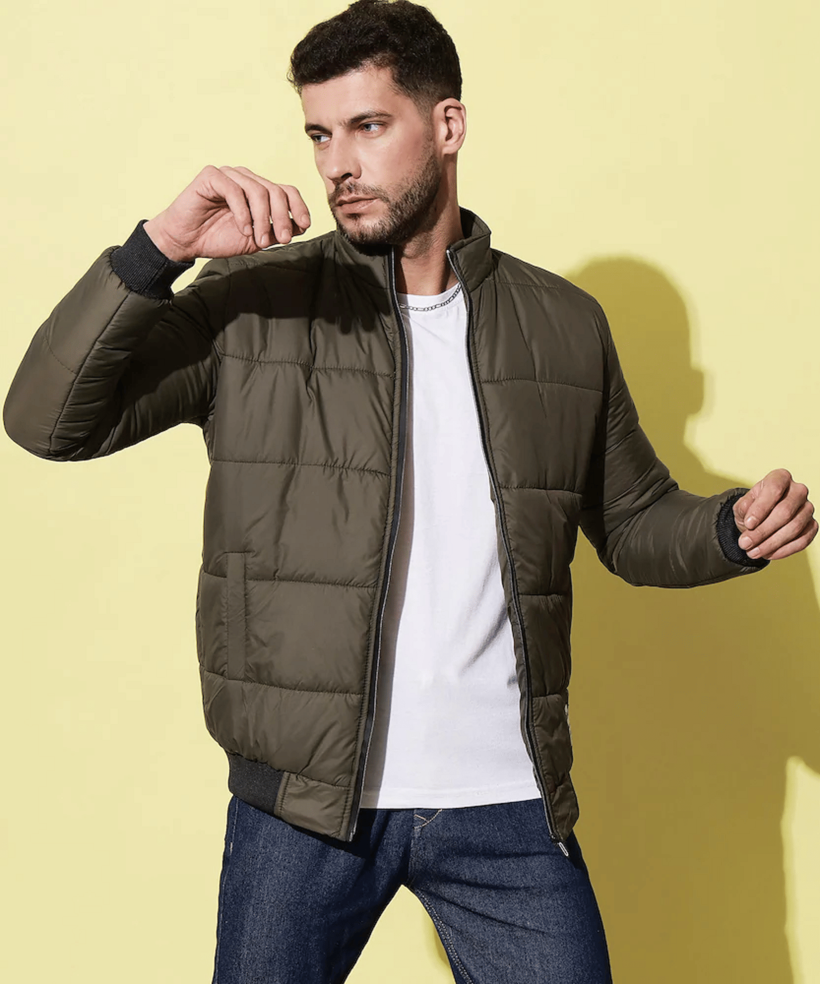 Nysine Nylon Men's Casual Jacket - Green ( Pack of 1 ) Nysine Nylon Men's Casual Jacket - Green ( Pack of 1 )