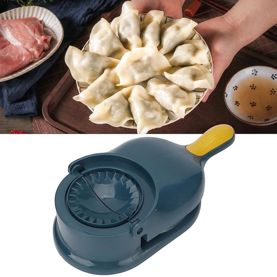 Plastic 2 In 1 Dough Press Dumpling Gujiya / Samosa / Ghughra / Momos / Puri Maker Set Of 1 Pic Plastic 2 In 1 Dough Press Dumpling Gujiya / Samosa / Ghughra / Momos / Puri Maker Set Of 1 Pic