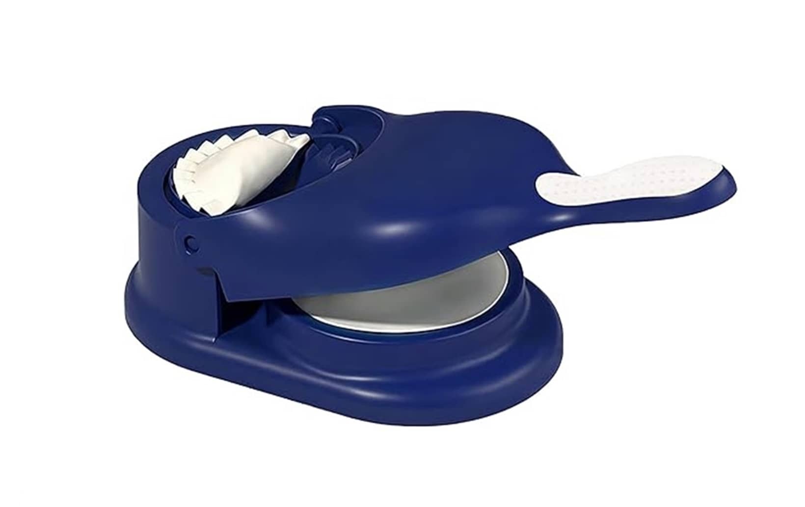 Plastic 2 In 1 Dough Press Dumpling Gujiya / Samosa / Ghughra / Momos / Puri Maker Set Of 1 Pic