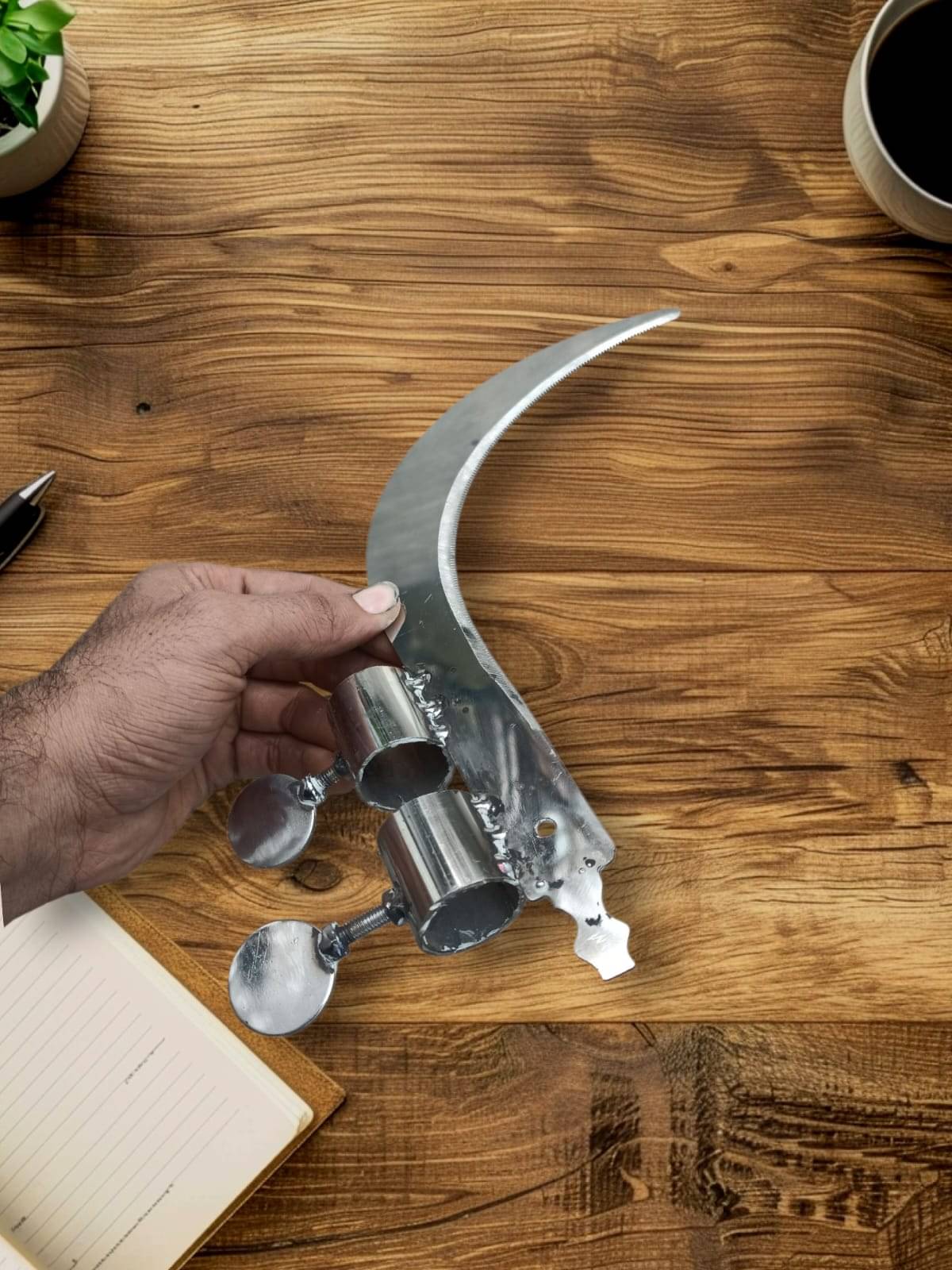     			Pure Stinless Steel Gass Sickle Cutter Head | Grass Sickle Cutter Head – Razor-Sharp & Durable for Effortless Cutting (Blade Only )