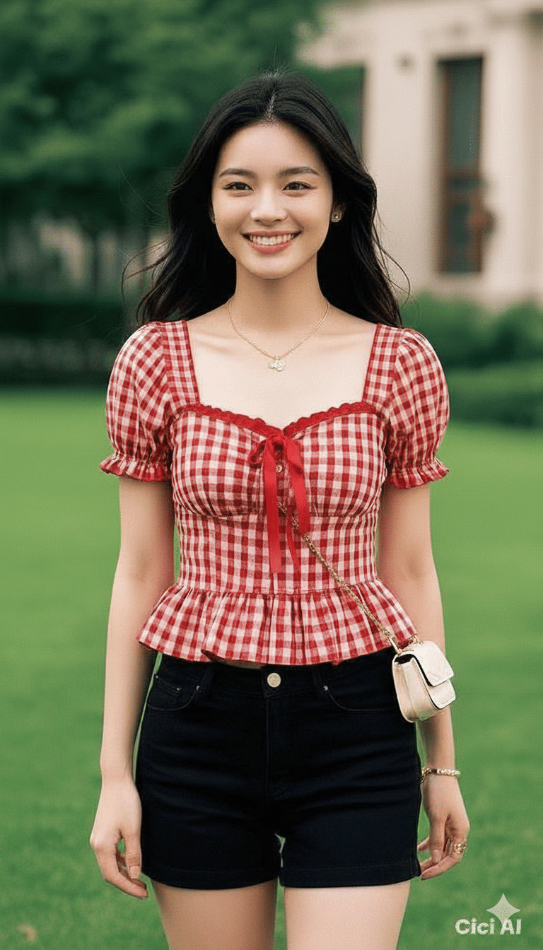     			Quintessentials Women's Cotton Blend Regular Top ( Red )